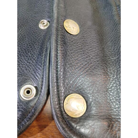 Vintage Harley-Davidson Natal Leather Motorcycle Apparel Vest Size Large Long - Picture 10 of 15